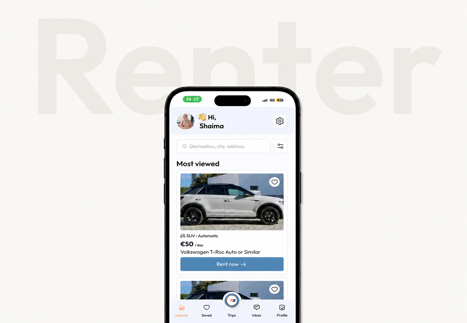 Renter Interface
